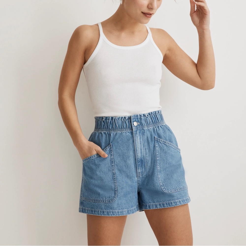 NWT Madewell Denim Paperbag Shorts